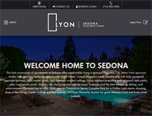 Tablet Screenshot of lyonsedona.com